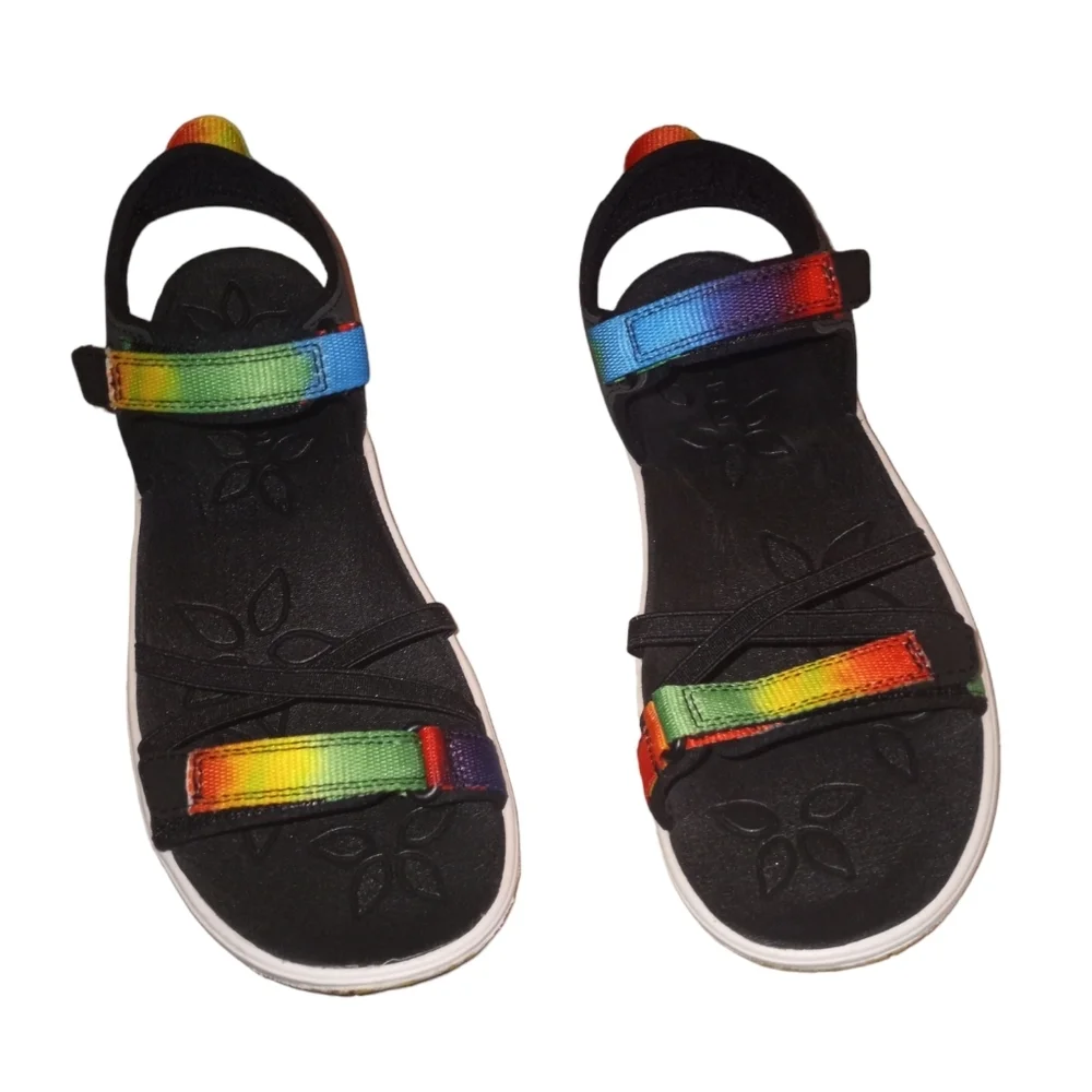 Keen Kids hook-and-loop tye-dye waterproof sandals